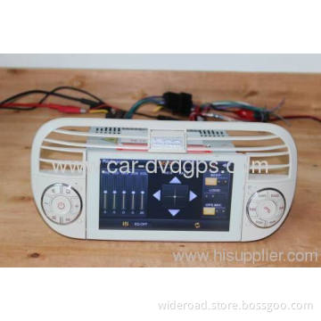 Wideroad Fiat 500 Dvd Gps 2007-2013 Radio Tv Ipod Steering Wheel Control Bt Blue&amp;me Car Usb 